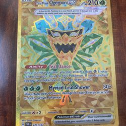 Pokemon Teal Mask Ogerpon EX Gold Twilight Masquerade 221/167 NM/M PACK FRESH