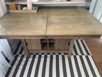 Dining Table With Wine Storage/ Expandable