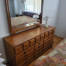  Antique Mid Century Dresser 