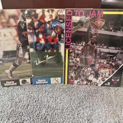 90s Basketball, Football Posters