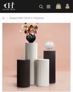 2 White Galore Home Columns / Pedestals