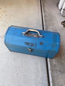 Vintage Scott Metal Tool Box