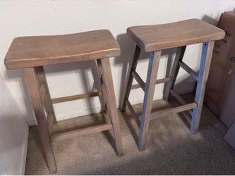 Wooden barstools