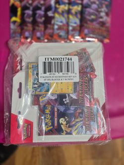 Pokémon Destined Rivals 3 pack x 2 & 15 single pecks