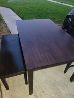 Table/Chairs/Bench Combo $150