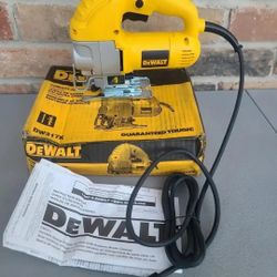 $100 PRICE IS FIRM, NO LESS. 
DeWalt DW317K 5.5 Amp Corded Variable Speed Jig Saw