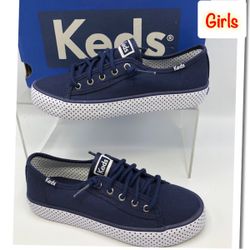 Keds Big Girl Navy Blue Sneakers sizes available 3 and 4