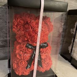 Roses Teddy  bear With Lights 