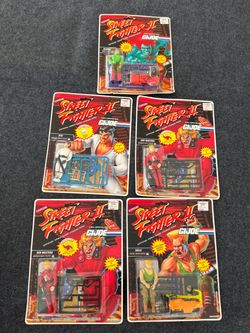 1993 Capcom GI Joe Street Fighter II Action Figures NEW SEALED