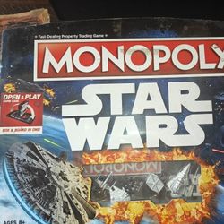 Star wars open & Play Monopoly Game 
