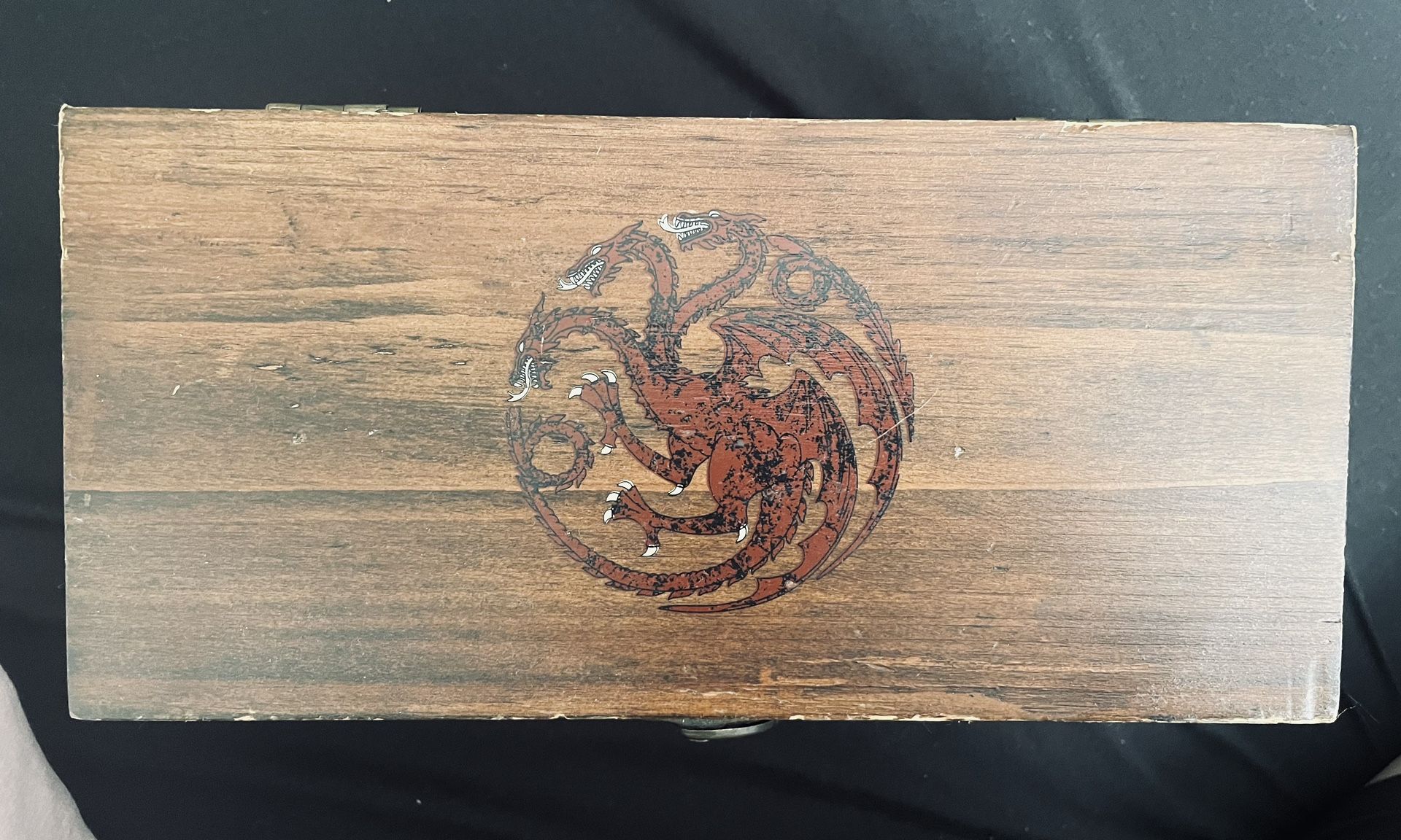 GoT Replica Dragon Eggs In Wooden Box With Clasp