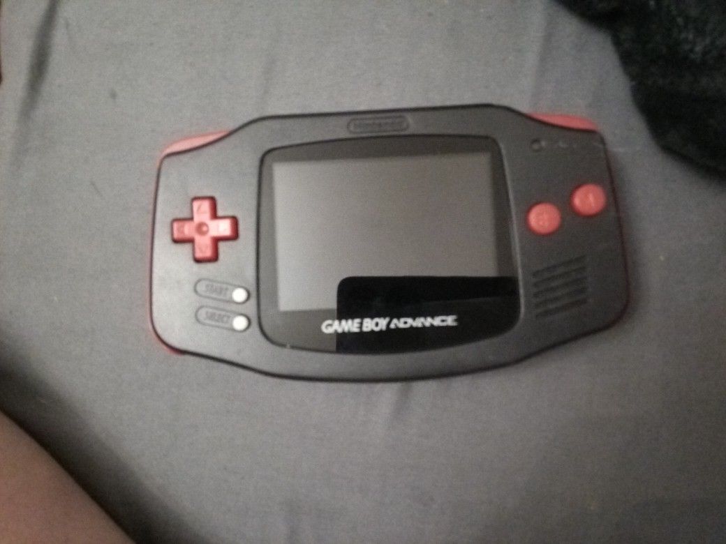 Game Boy Advance Black With Red Buttons