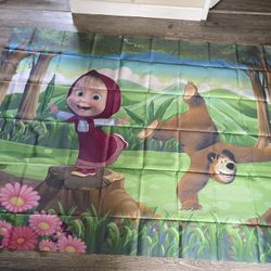 Masha and The Bear Backdrop 