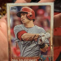 Paul Goldschmidt Signed Baseball Card!