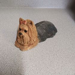 Vintage Sandicast Yorkshire Terrier Statue