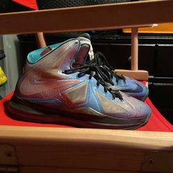 Nike Mens Lebron x 10 Pure Platinum