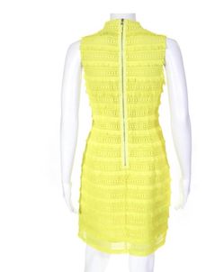 J.Crew Neon Citron Yellow Fringe Lace Sheath Dress NWT Size 6 for Sale in  Redmond, WA - OfferUp
