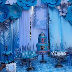 Frozen Backdrop Setup