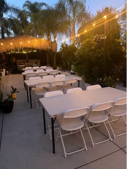 Chairs and tables