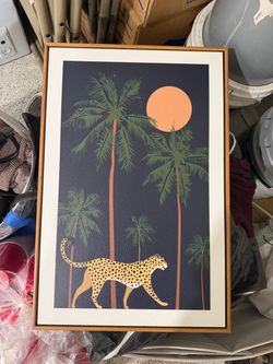 Tropical Cheetah Framed Photo