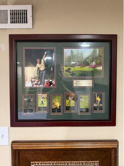 Jack Nicklaus 6 Times Masters Champion Collage Framed Art (27x24)