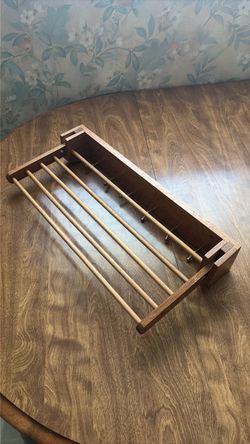 Vintage tie and belt rack