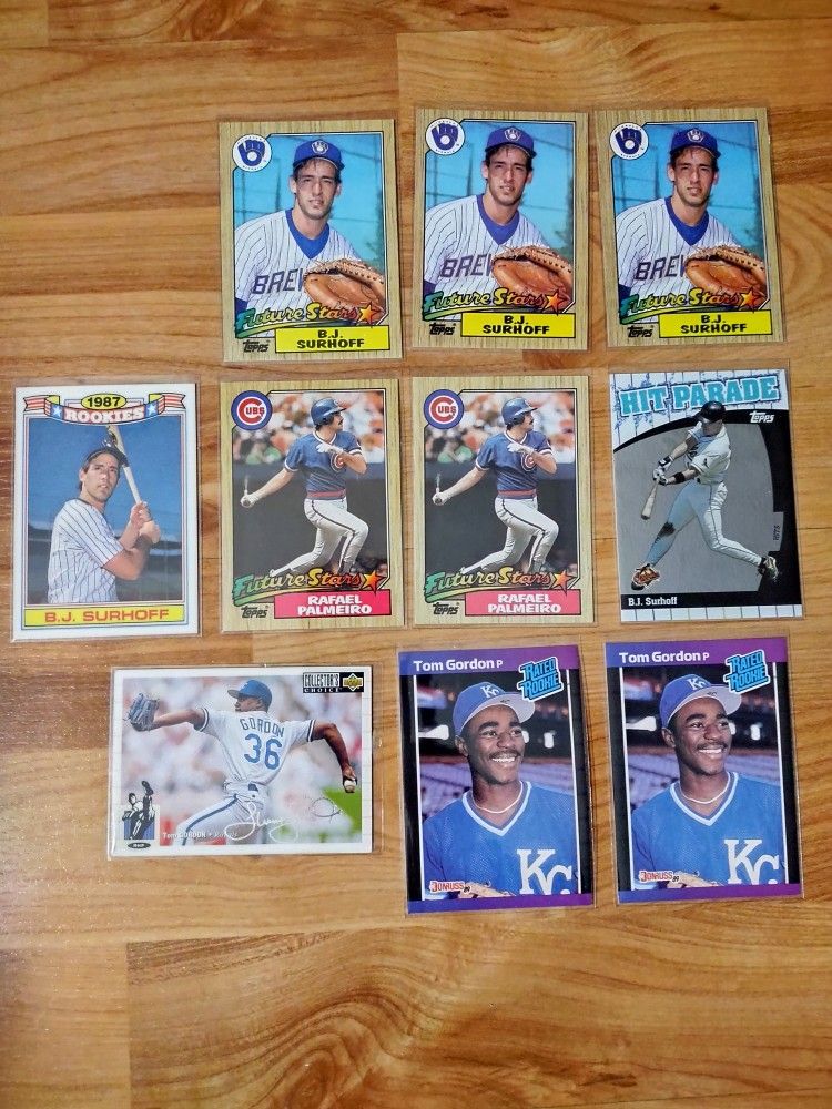 Lot Of 10 Baseball Cards - 3 Rated Rookies, 5 Future Stars