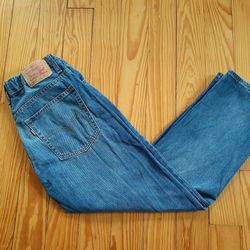 Levi's 505 boy's blue denim jeans size 32x27