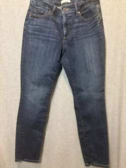 LOFT Dark Wash Skinny Jeans Mid Rise Size 27