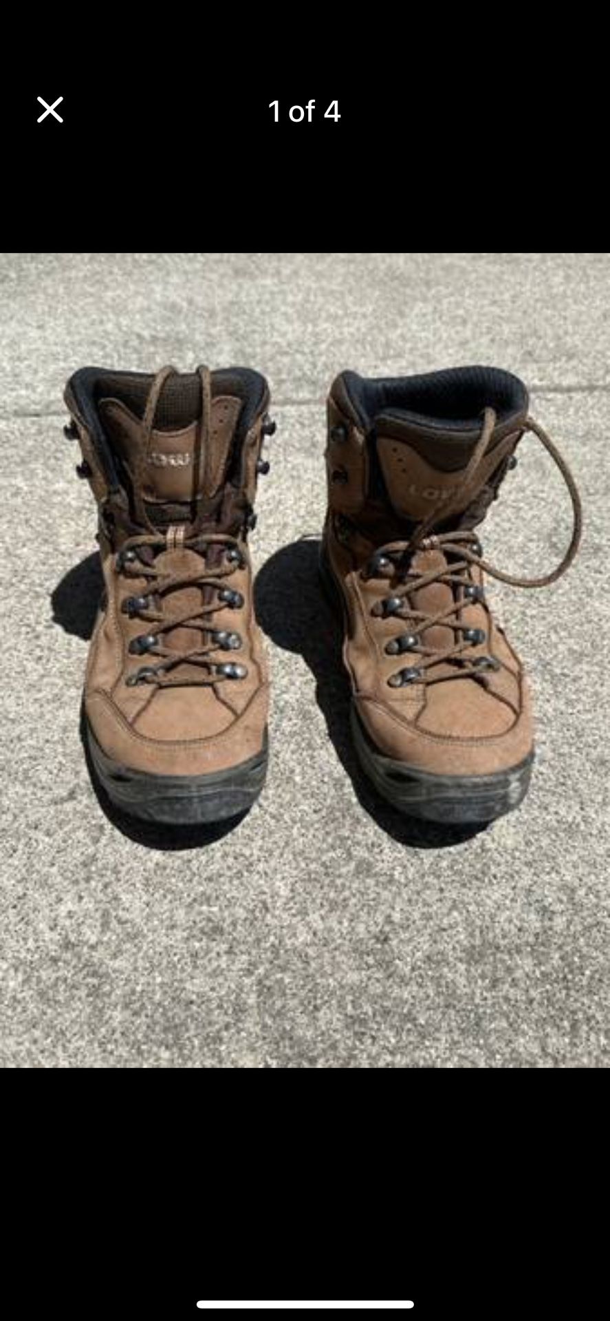 Lowa Women’s Hiking Boots Renegade Brown Gore-Tex Size 7