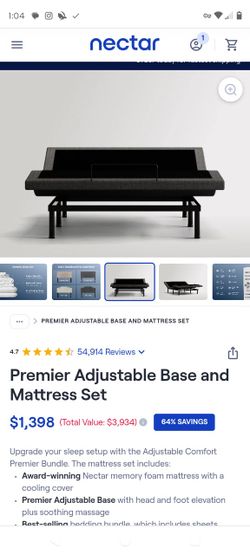 Adjustable frame with massagers, gueen