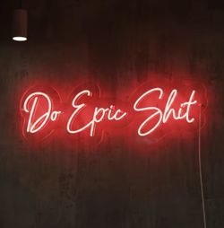 16x6” Neon Sign - Dimmable Buttons