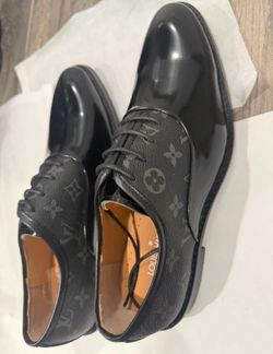 Louis Vuitton Monogram Leather Dress Shoes Size US 10