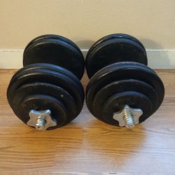 Adjustable Dumbbells Each 55lb