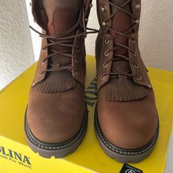 Brand New Men’s 8 Inch Size 9 Waterproof Composite Toe Work Boots