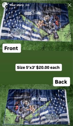 Seahawks flag size 5’x3’