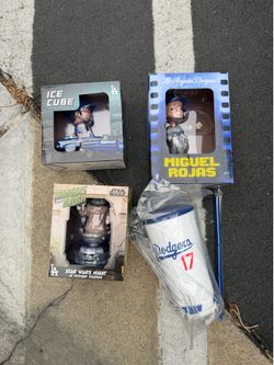Dodgers Bobblehead Shohei Ohtani Free refill Cup Ice Cube Miguel Rojas Star Wars Bobblehead