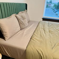 Queen Bedframe And Mattress