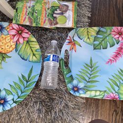 serving platters for luau summer tropical pool party decor $10 each melamine reusable sturdy