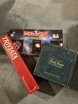 Game Bundle (Monopoly Astronomy, Trivial Pursuit, and Triviata)