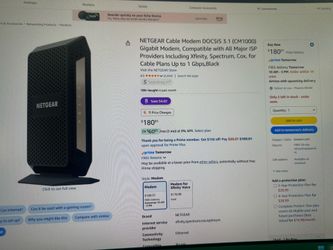 New NetGear ultra high speed cable modem