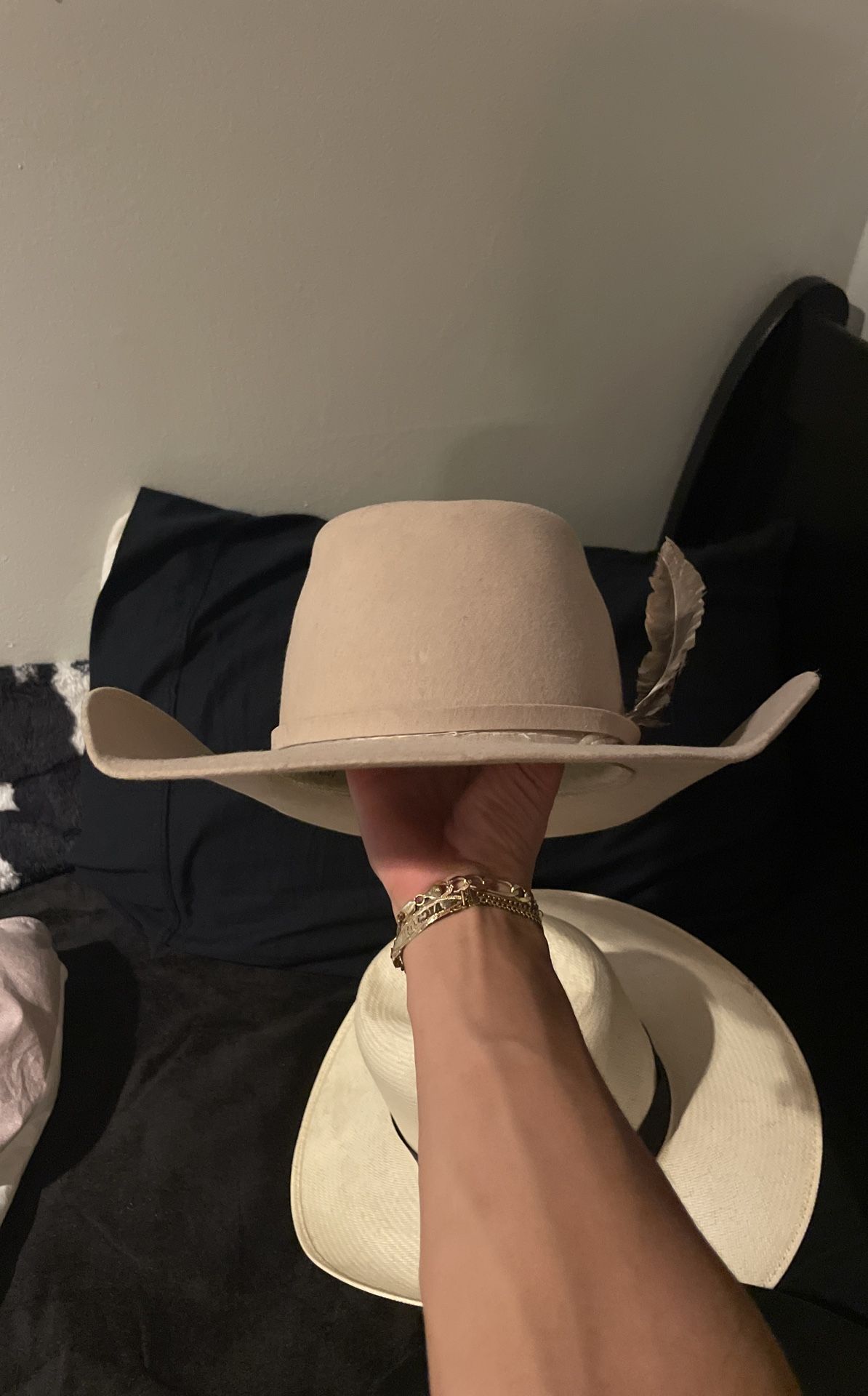 Grey Felt Cowboy Hat
