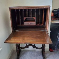 Antique Letter Desk Drop Down Top