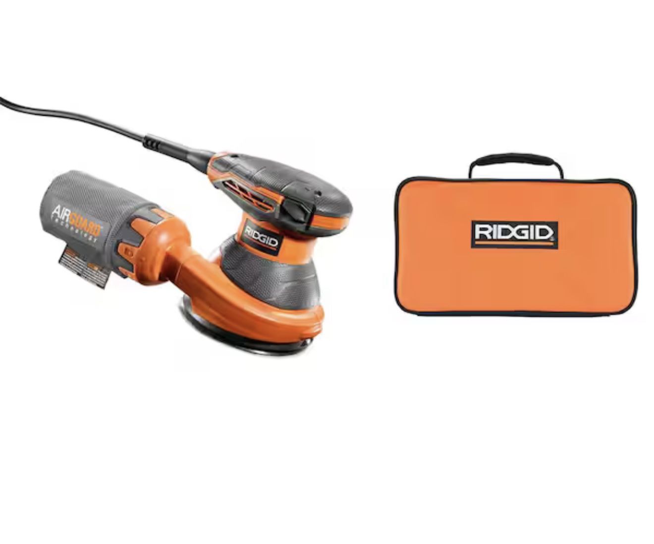 RIDGID 3 Amp Corded 5 in. Random Orbital Sander with AIRGUARD Technology