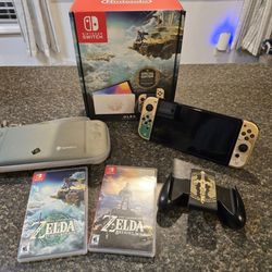 SWTICH OLED CONSOLE TEAR OF KINGDOM CIB ( READ DESCRIPTION) 
