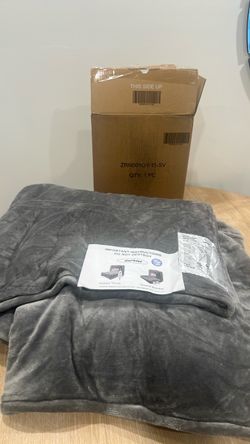Sunbeam Heated Throw Blanket – Gray