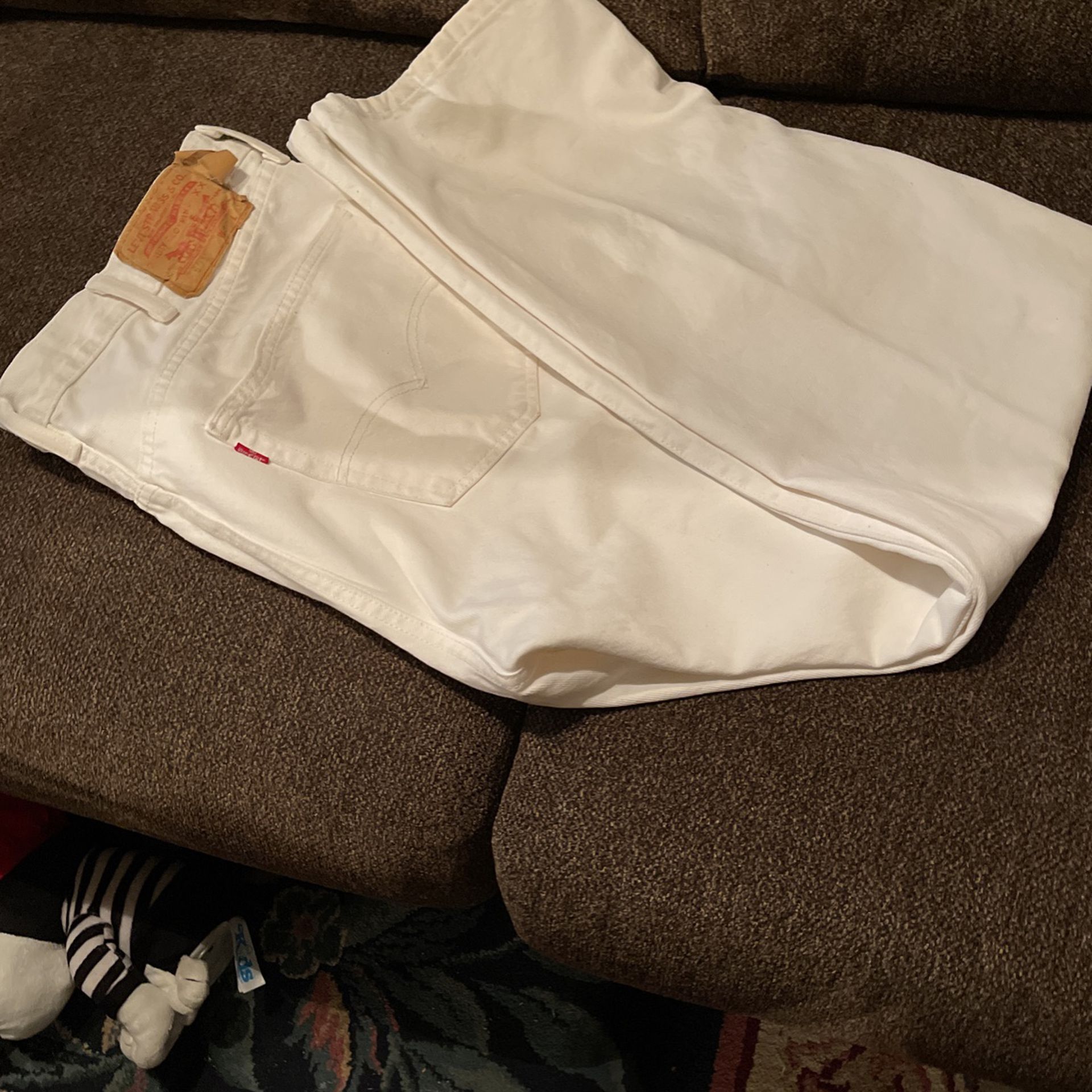 501 White Jeans