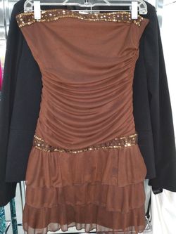Brown dress size 2
