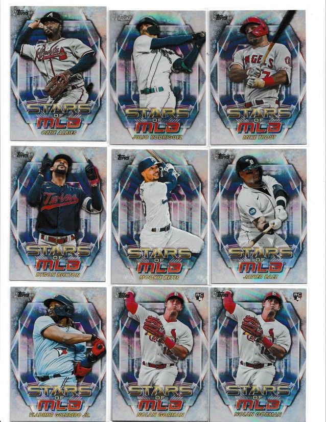Topps Stars Of MLB Baseball Lot Of 9