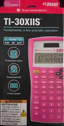 Pink Texas Instruments Calculator